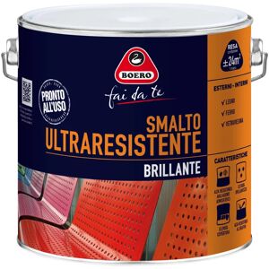 BOERO FAI DA TE Vernice da esterno  nero lucido, 2 l