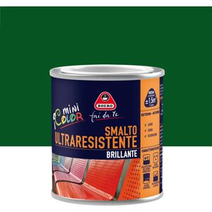 BOERO FAI DA TE Vernice da esterno per legno e ferro e fibra di vetro  verde imperia lucido, 0.125 l