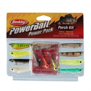 Berkley PowerBait Pro Pack Perch Minnow kit artificiali 8 pezzi Mix