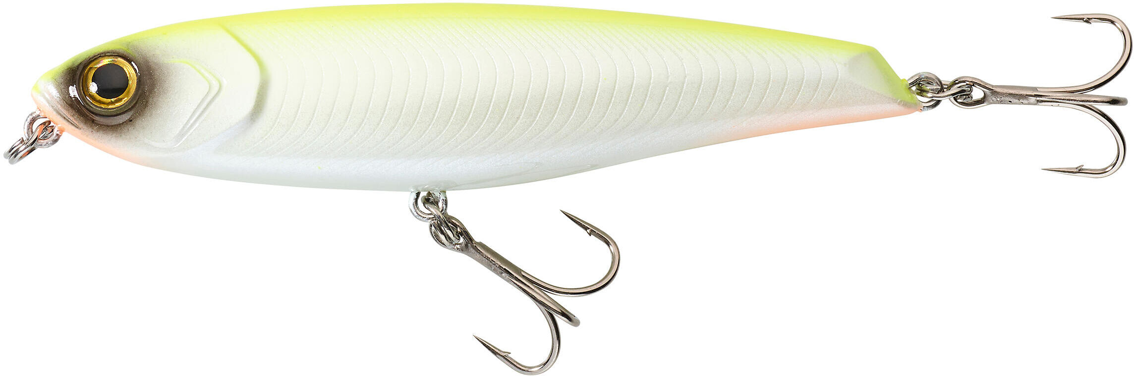 CAPERLAN Decathlon - Minnow pesca artificiali mare WIZDOM 95F giallo fluo -