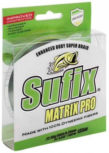 Sufix Matrix Pro 0.18 MM. trecciato da 135M midnight green