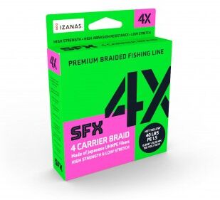 Sufix SFX 4X 0.104 MM. trecciato da 3200M green