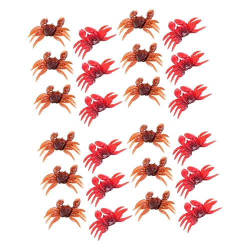 SUPVOX 24 Pcs Kunstaas Kunstmatige Krab Lokken Krab Visaas Simulatie Aas Simulatie Aas Kleine Krab 8 Cm