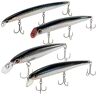 Dr.Fish 4 STKS Zeevissen Lokt Set Plug Minnow Potlood Jerkbait Popper Top Water Lokt Set voor Baars Baars Forel Makreel Snoek Holografische Laser Zeebaars Lokt