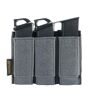 EXCELLENT ELITE SPANKER Taktisch Magazintasche mit Offenem Double/Triple Pistol Magazintasche(Triple-Grau)