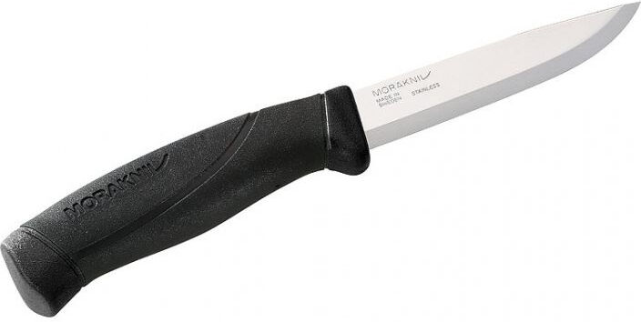 Morakniv jachtmes met schede 22,5 cm RVS/rubber zwart/zilver - Zilver,Zwart