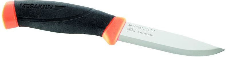 Morakniv jachtmes met schede 22,5 cm RVS/rubber zwart/zilver/oranje - Zilver,Zwart,Oranje