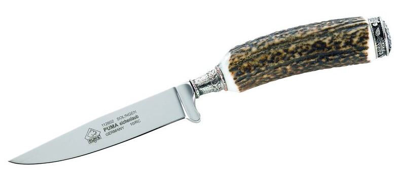 Puma Knives jachtmes 21,5 cm RVS/hout zilver/bruin 2 delig - Zilver,Bruin
