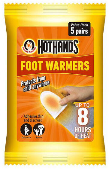 HotHands voetwarmers 10 cm oranje 10 stuks - Oranje