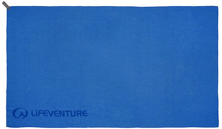 Lifeventure handdoek sneldrogend 130 cm blauw 2 delig - Blauw