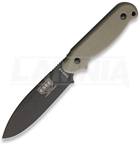 ESEE Laser Strike Canvas Micarta overlevelseskniv, grønn