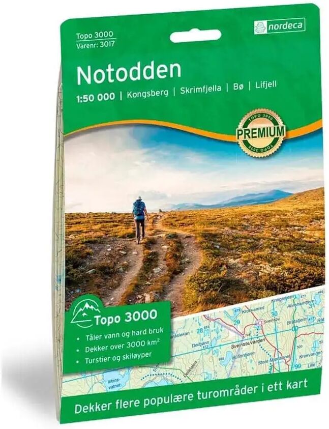 Nordeca Topo 3000 turkart 1:50000 - Notodden