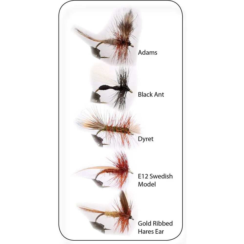 Wiggler Dry Fly 2, 5 pk. - tørrfluer