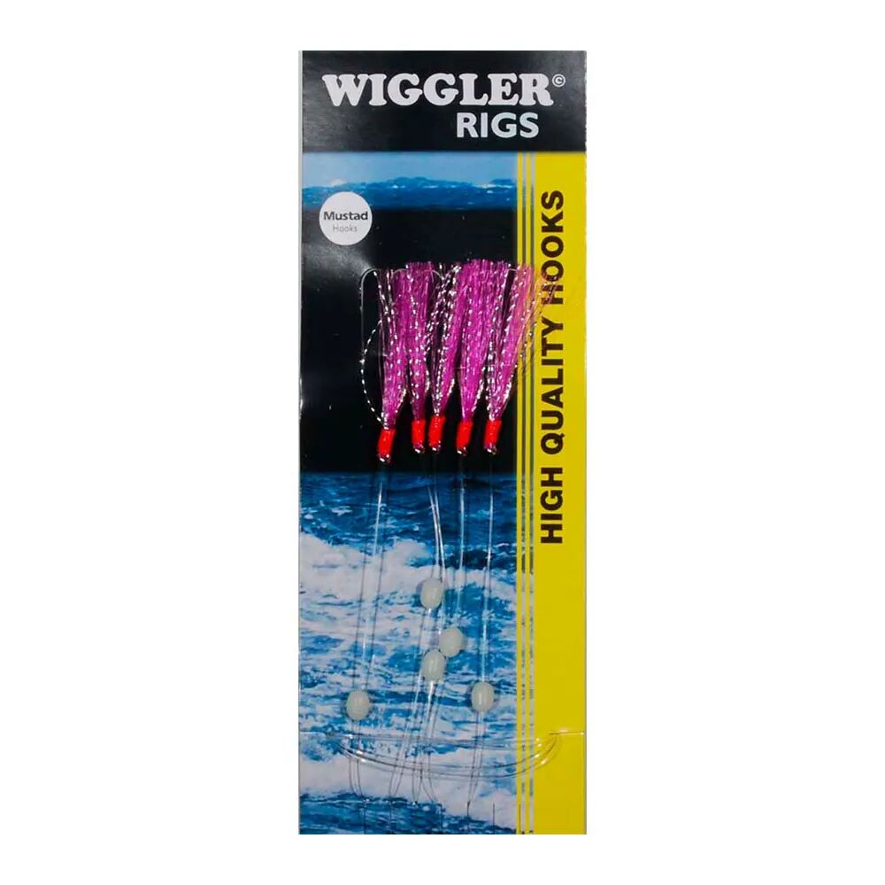 Wiggler Hekle 5 stk. Str. 2 - Rød/Glitter