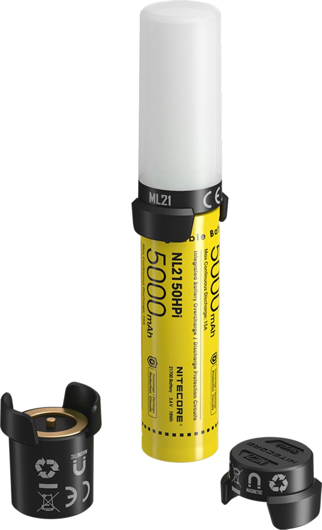 Nitecore 21700 Intelligent Battery System, lykt  STD Yellow