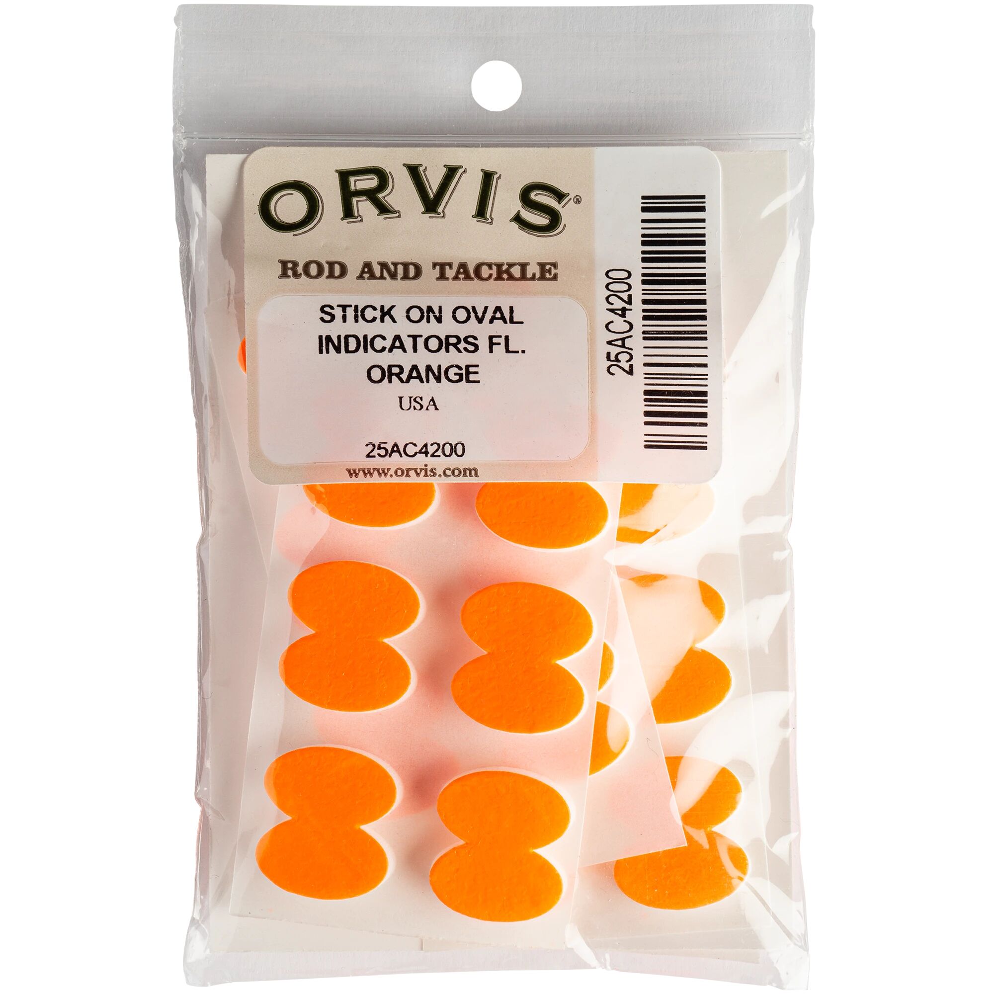 Orvis Stick-On Oval Indicator, nappindikator STD Fluo Orange