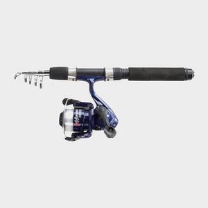 Ngt Namazu Mini Travel Telescopic Rod & Reel Combo - Black, Black - Unisex