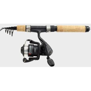 Ngt Onamazu Mini Travel Telescopic Rod & Reel Combo - Black, Black One Size