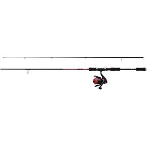 Abu Garcia Fast Attack Spinning Combo, Fishing Rod and Reel Combo, Spinning Combos, Predator Fishing,Pike/Perch/Zander, Unisex, Black/Red, 2.1m 3-15g