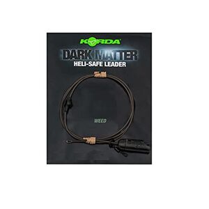 Korda Dark Matter Heli Safe 30lb Leaders : Weed 1m