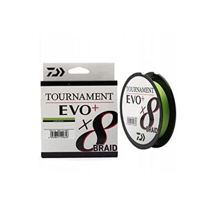Daiwa Tournament X8 Braid EVO+ 0.14mm, 10.2kg/22.4lbs, 135m, Chartreuse, Braided Fishing Line, 12761-014