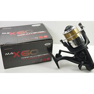 NGT FRL-MAX60-LINE Max60 2bb 'carp Runner' Fishing Reel With 10lb Line - Black, Standard