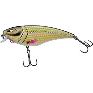 Pure Berkley Zilla Flanker, Fishing Hook, Hard Lures, Floating Shallow Running Wobbler with Fusion 19 Treble Hooks - Lead Free PredatorFishing, Pike, Unisex, Ayu Green, 29g 110mm