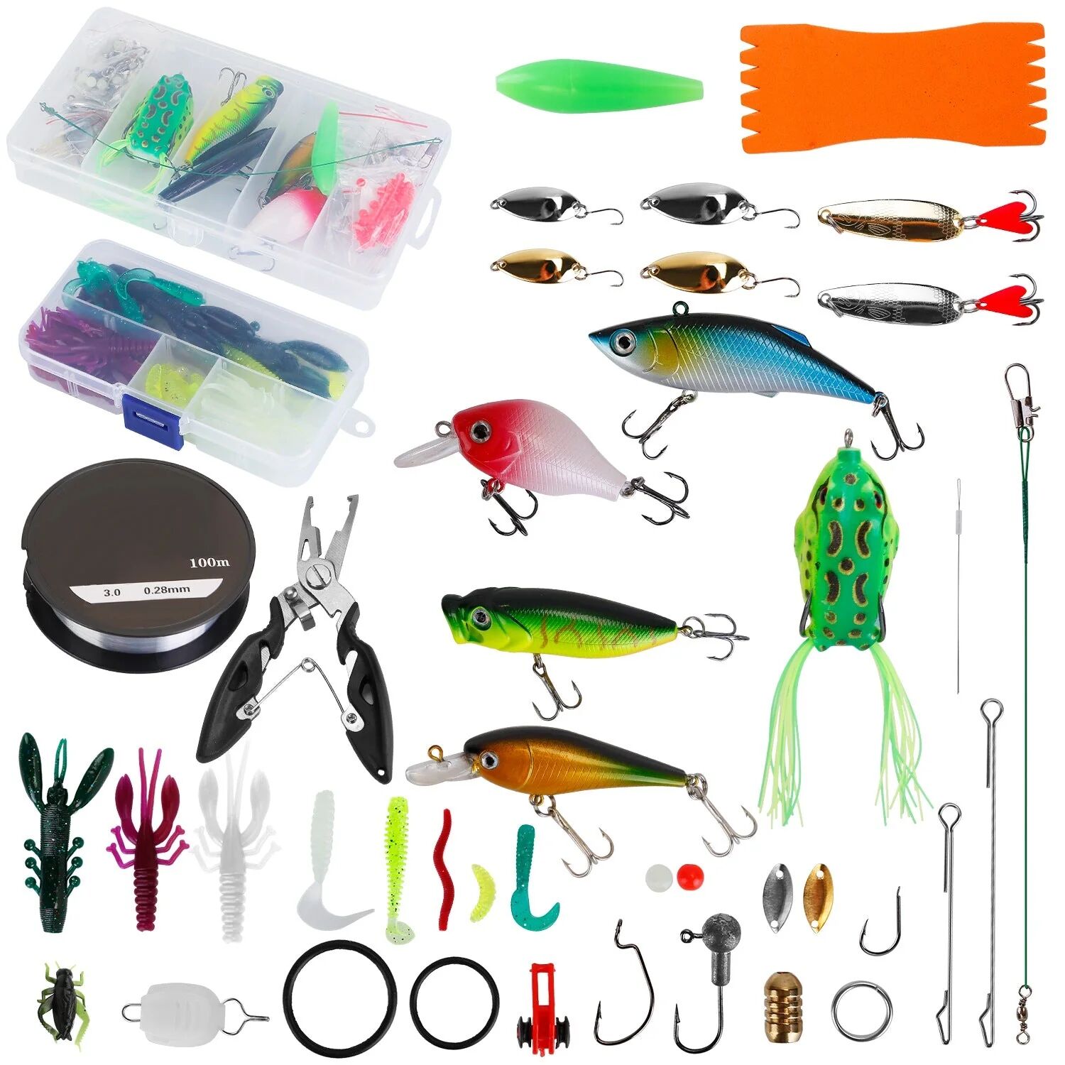 DailySale 383-Piece: Fishing Lures Tackle Box