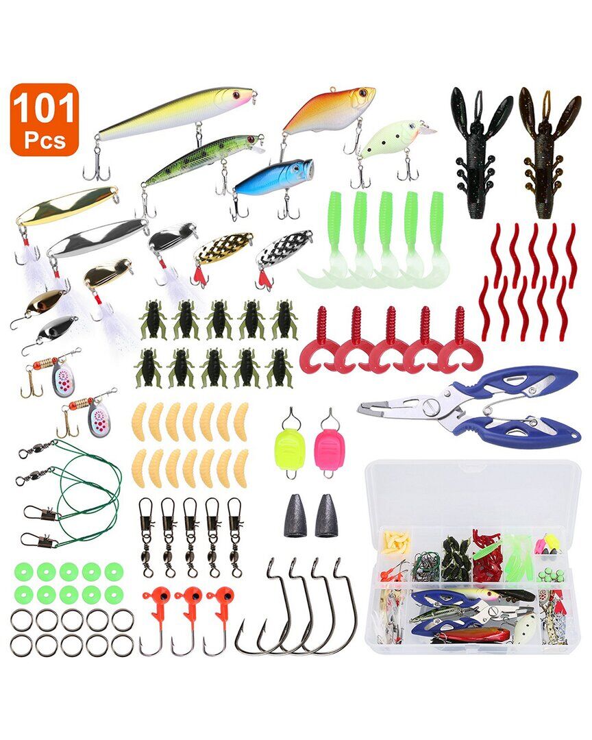 Fresh Fab Finds 101pc Fishing Lures Kit Multicolor NoSize