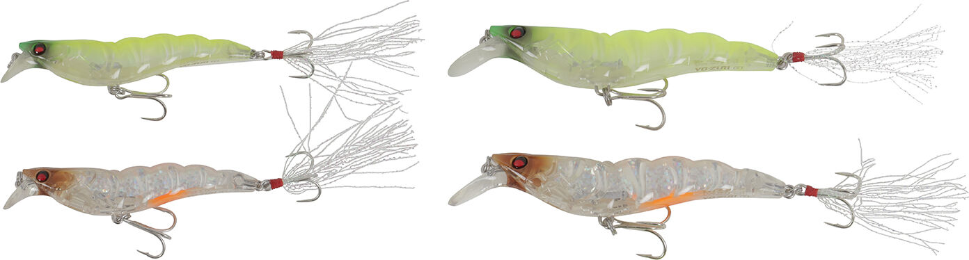 Yo-Zuri Crystal 3D Shrimp Lures - 4 Pack Select Colors - YZA SW 4PK