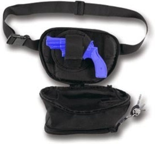 Photos - Pouches & Bandoliers Bulldog Cases & Vaults Fanny Pack Holster, Ambidextrous, Black, BD850 