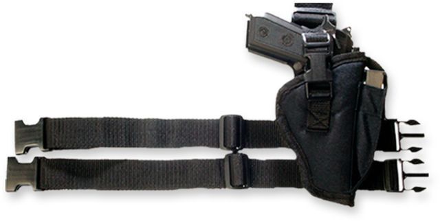 Photos - Pouches & Bandoliers Bulldog Cases & Vaults Right Hand Black Tactical Leg Holster for Taurus PT 