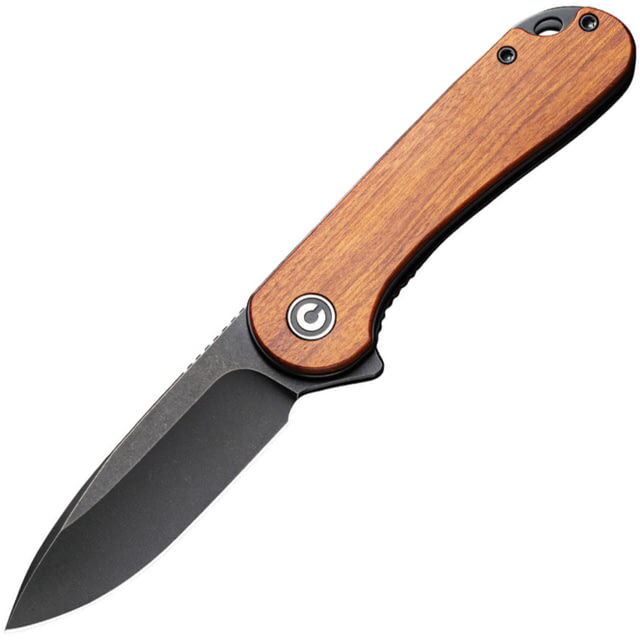Photos - Knife / Multitool Civivi Elementum Linerlock Wood Folding Knife, 3 black stonewash finish D2 