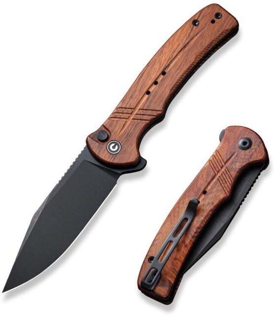 Photos - Knife / Multitool Civivi Cogent Folding Knife, 3.47in, Carbon Steel, Guibourtia Wood Handle, 