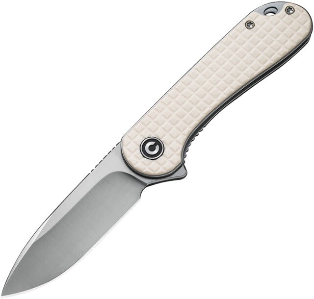 Photos - Knife / Multitool Civivi Elementum Folding Knife, 2.96in, D2 Steel, G10 Handle, Ivory/Satin, 