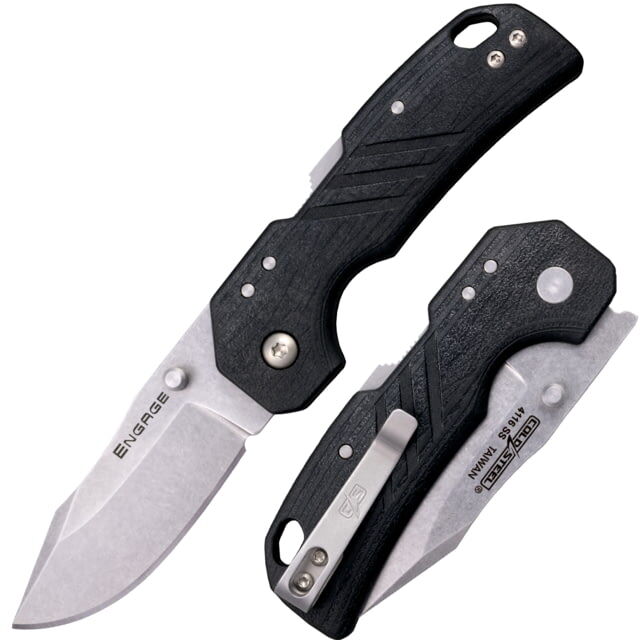 Photos - Knife / Multitool Cold Steel Engage 2.5in Folding Knife, 4116SS, Clip Point Blade, Black GFN 