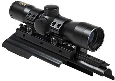 Photos - Sight NcSTAR Ak Combo/Tri-Mount/4X30 Compact Scope P4 Sniper Reticle, Black, KAK 