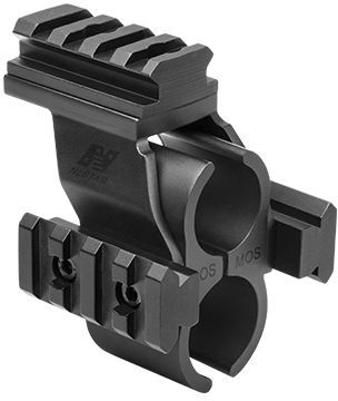 Photos - Sight NcSTAR Shotgun Barrel/Mag Tube Micro-Dot/Rail Mount, Black, Mossberg 500/5 