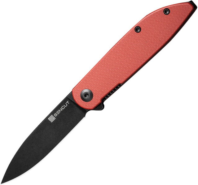 Photos - Knife / Multitool Sencut Bocll II Folding Knife, 2.96in, D2 Steel, G10 Handle, Burgundy/Blac 