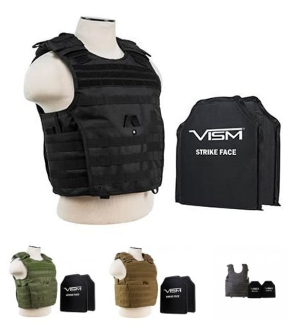 Photos - Bulletproof Vest Vism 2963 Series Expert Plate Carrier w/ Two 10in X12in Soft Ballistic Pan