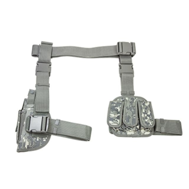 Photos - Pouches & Bandoliers VISM 3Pcs Drop Leg Gun Holster And Magazine Holder/Digital Camo, DIGITAL C