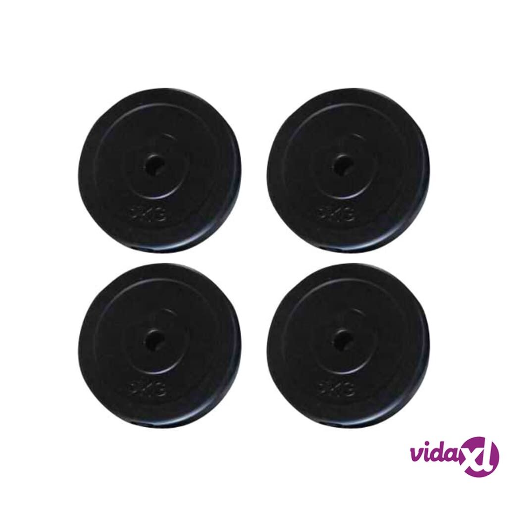 vidaXL Weight Plates 4 pcs 20 kg