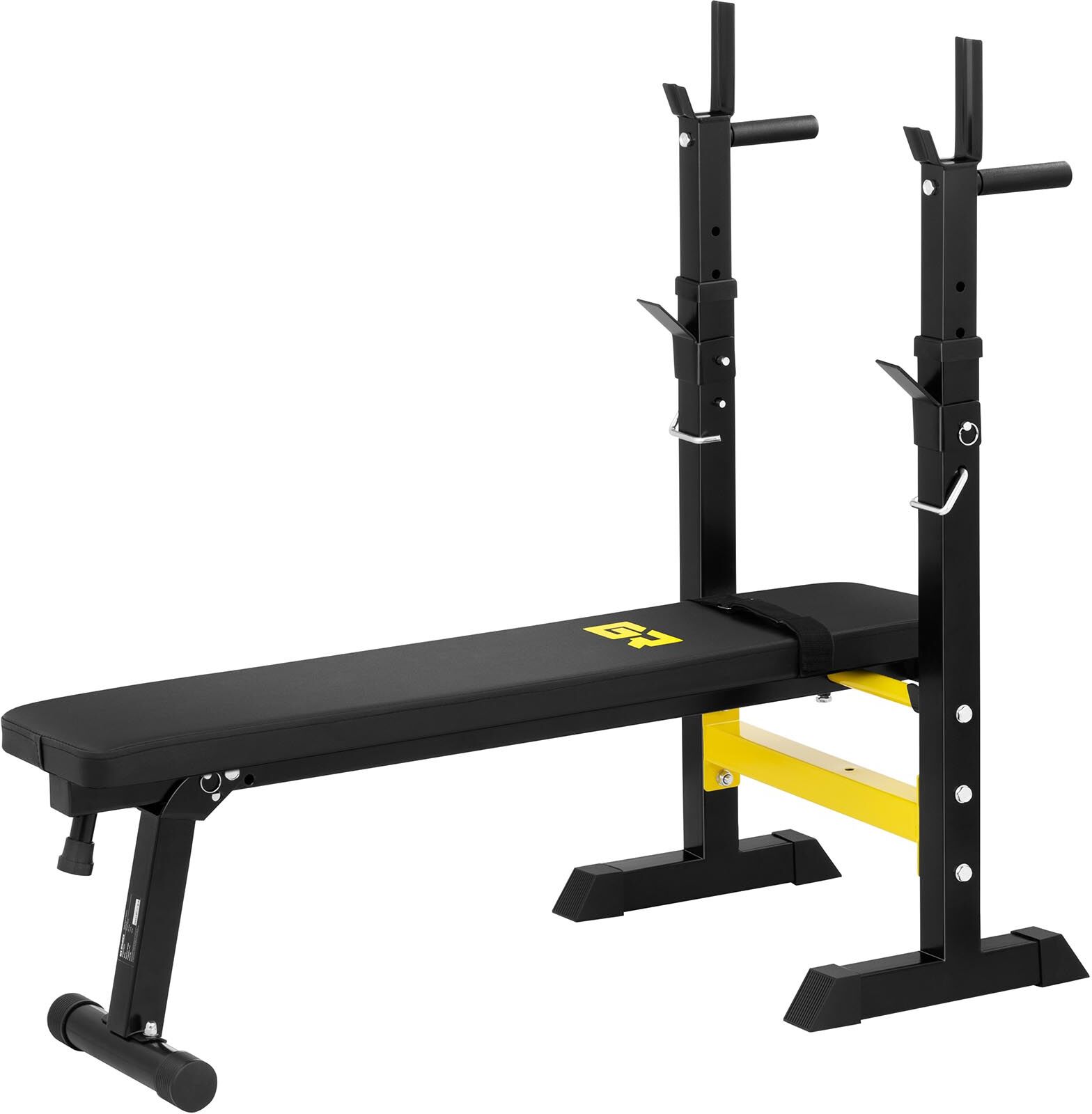 Gymrex Banc de musculation multifonction avec support de barre et barres doubles GR-WB5