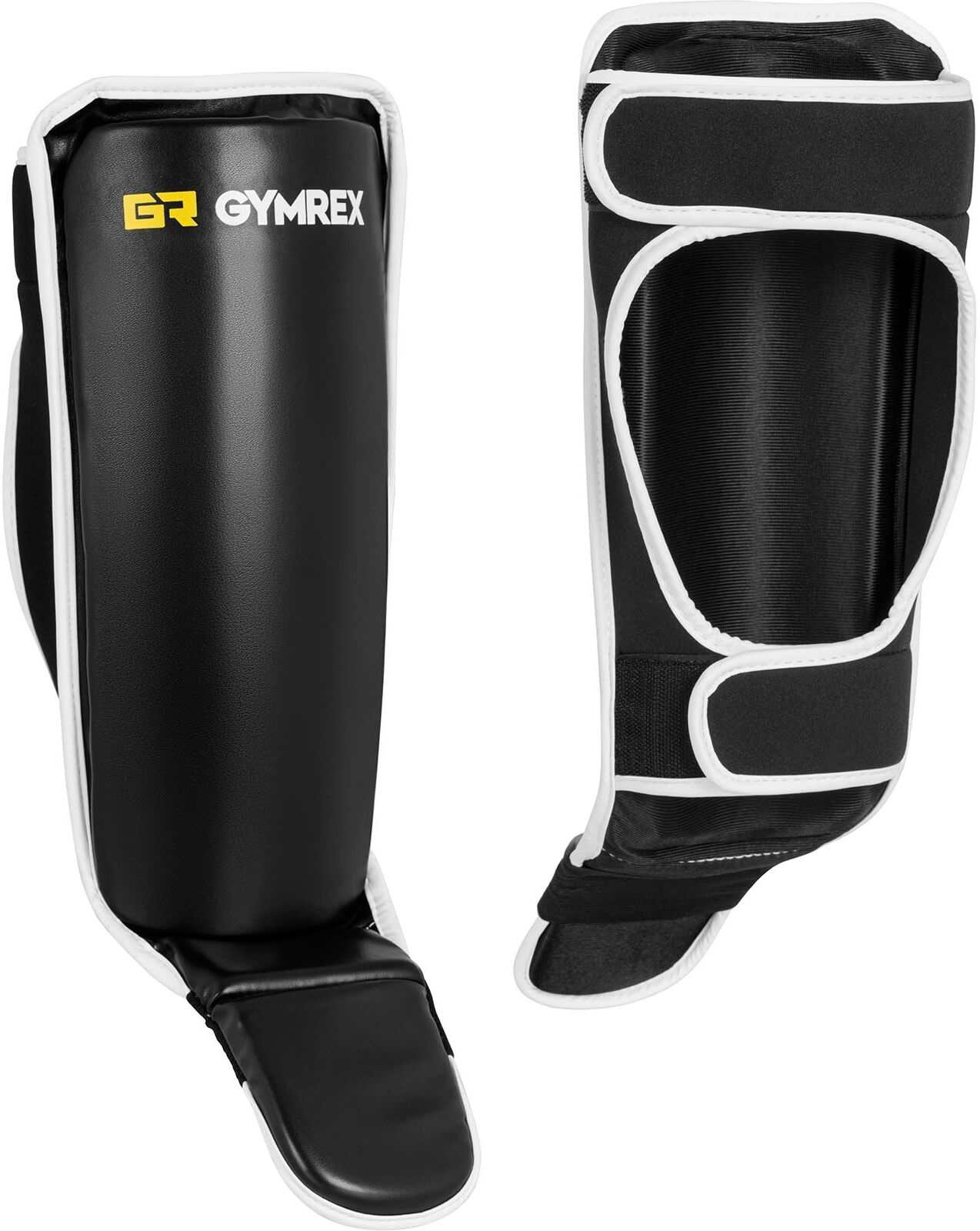 Gymrex Protège-tibia boxe - Taille S/M - Noirs GR-SG S/M