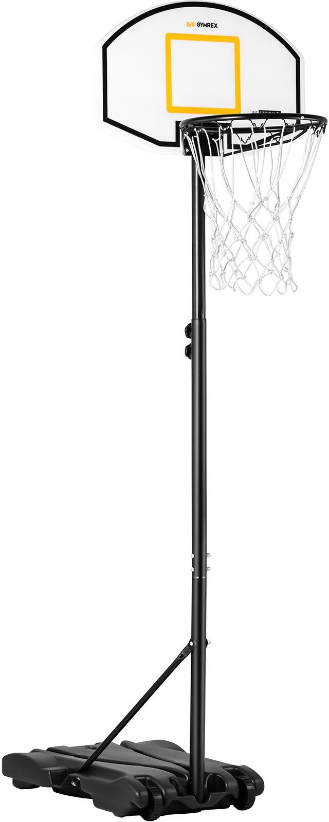 Gymrex Panier de basketball pour enfants - Réglable en hauteur - 178 à 205 cm GR-MG44