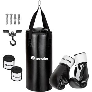 tectake Boxsack inkl. Boxhandschuhe und Bandagen - schwarz