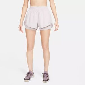 Nike - Shorts, W Nk One Df Mr 3in 2n1 Short, S, Lila