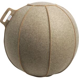 VLUV VELT Sitzball, aus Merino-Wollfilz, 700 - 750 mm, greige-meliert/braun