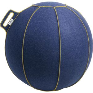 VLUV VELT Sitzball, aus Merino-Wollfilz, 700 - 750 mm, jeans-meliert/gold