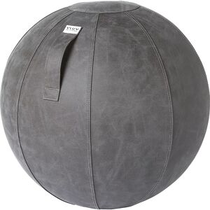 VLUV VEGA Sitzball, veganes Kunstleder, 600 - 650 mm, dunkelgrau